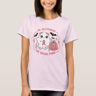 Camiseta Fantasma da Consciência do Cancer do Halloween