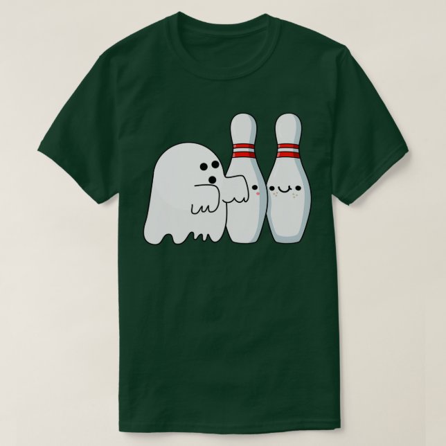Camiseta Fantasma de Bola de boliche Ghost T (Frente do Design)