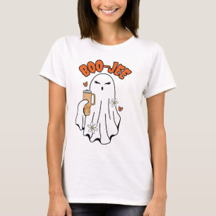 Camiseta Fantasma De Boo-Jee Cute Halloween Com 40oz Tumble
