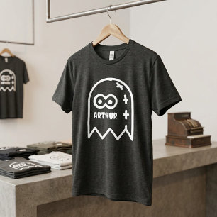 Camiseta Fantasma de desenho animado fofo personalizado