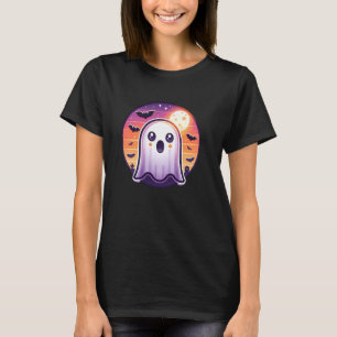 Camiseta Fantasma de Design das bruxas com morcegos solares