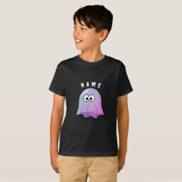 Camiseta Fantasma de Dia das Bruxas Coloridas Personalizáve