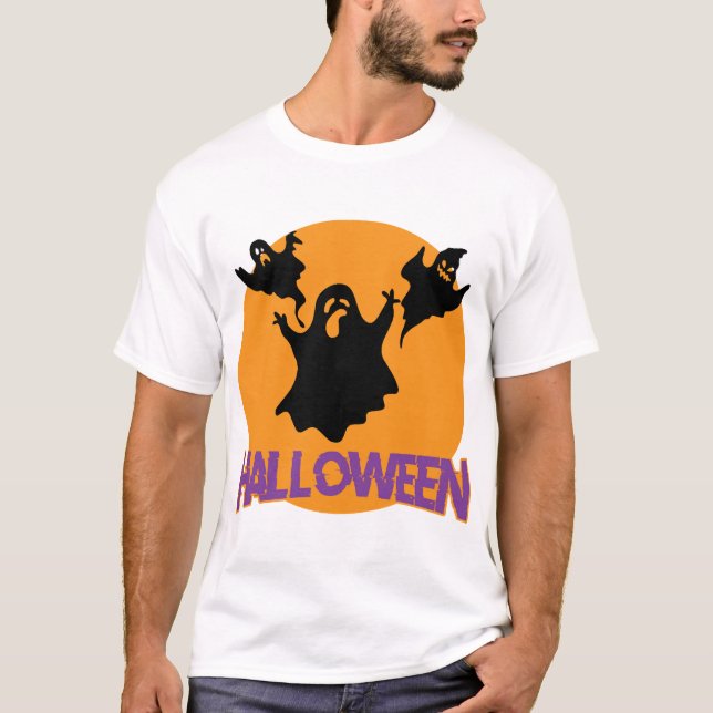 Camiseta fantasma de Halloween (Frente)