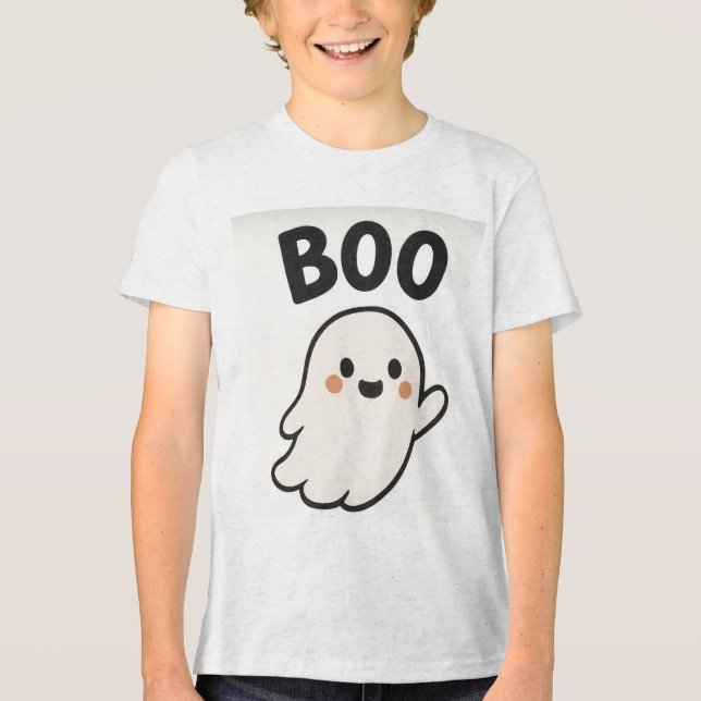 Camiseta fantasma de Halloween  (Frente)