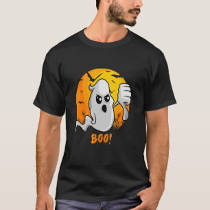 Camiseta Fantasma de Halloween Boo Anti Morcego Fantasia