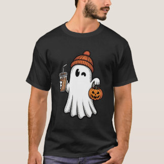 Camiseta Fantasma de Halloween Fofo Boné Aconchegante Amant