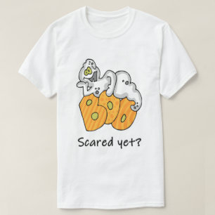 Camiseta Fantasma de Halloween Fofo Boo Já Está Assustado P