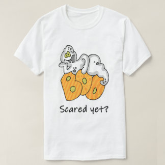 Camiseta Fantasma de Halloween Fofo Boo Já Está Assustado P