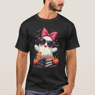 Camiseta Fantasma de Livros Bonitos com Livros