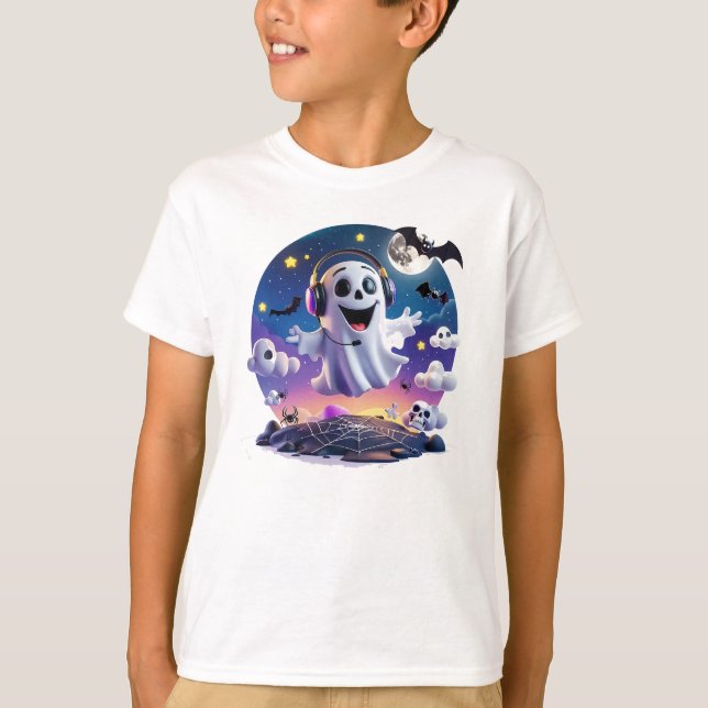 Camiseta Fantasma de Música (Frente)