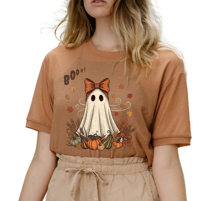 Camiseta Fantasma de Outono Boo-tiful Arte de IA (Criador carregado)