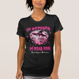 Camiseta Fantasma de outubro Nós Vestimos Consciência do Ca