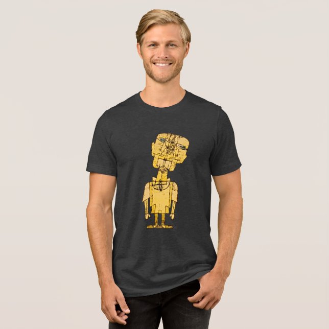 Camiseta Fantasma de Paul Klee Tri-Blend Tee (Frente Completa)
