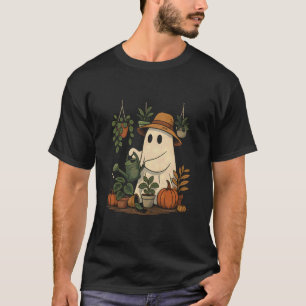Camiseta Fantasma de Planta Engraçado  Jardineiro Assustado