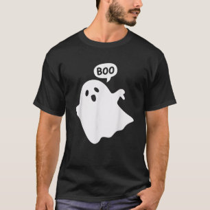Camiseta Fantasma de Polegar para Baixo Gritando Boo Desapr