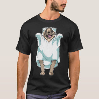 Camiseta Fantasma de Pug no Halloween