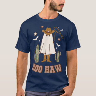 Camiseta Fantasma Divertido Boo Haw Cowboy Cowgirl Ocidenta