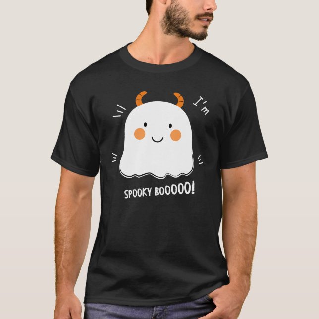 Camiseta Fantasma do Demon do Boo Spooky Bonito (Frente)