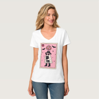 Camiseta Fantasma do Disco Retroativo com Carimbo de Dia da