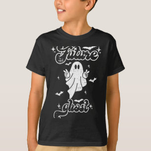Camiseta Fantasma do Futuro Roupa de Halloween Vintage Engr