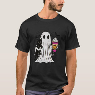 Camiseta Fantasma do Latte de Tempero de Abóbora Segurando