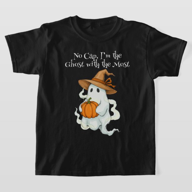 Camiseta Fantasma do outono com Abóbora (Postura )
