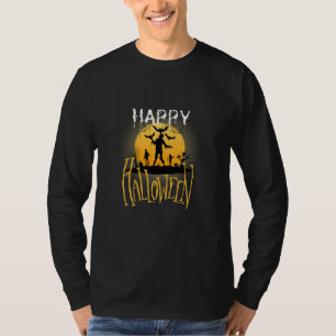 Camiseta Fantasma do Zombie Feliz Halloween haha