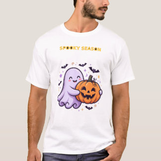 Camiseta Fantasma e Abóbora da Temporada Assustadora de Hal