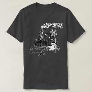 Camiseta fantasma e gravilha