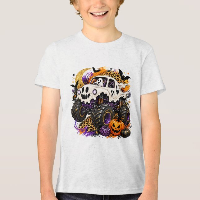 Camiseta Fantasma em Caminhão Monstro (Frente)