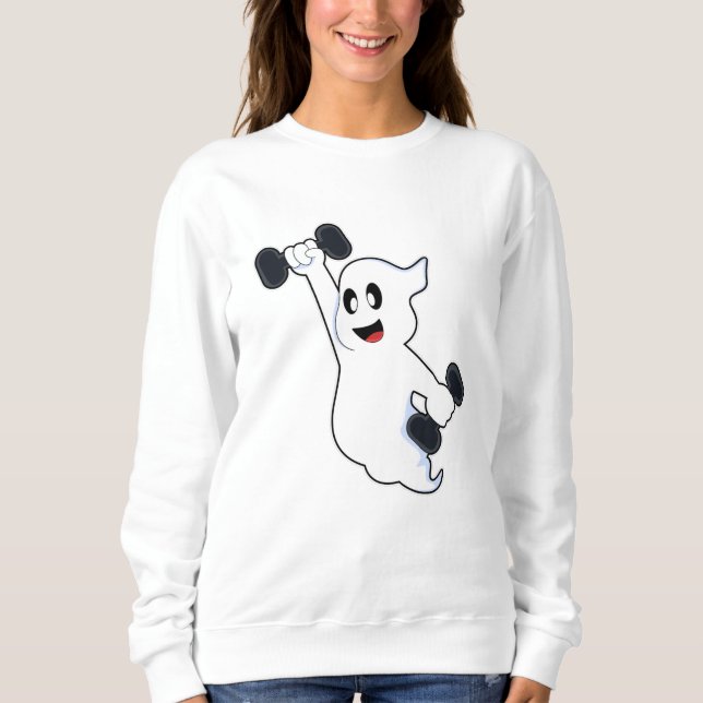 Camiseta Fantasma em Treinamento de Força com Halteres (Frente)