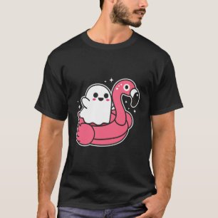 Camiseta Fantasma Em Um Verão Engraçado De Piscina