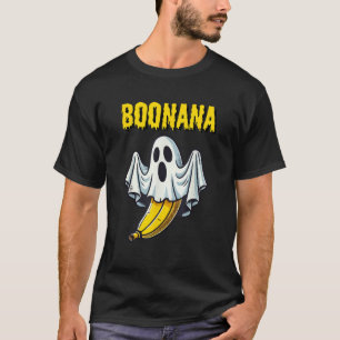 Camiseta Fantasma Engraçado Boo Banana Boonana Halloween As