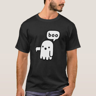 Camiseta Fantasma Engraçado De Desaprovação Boo!