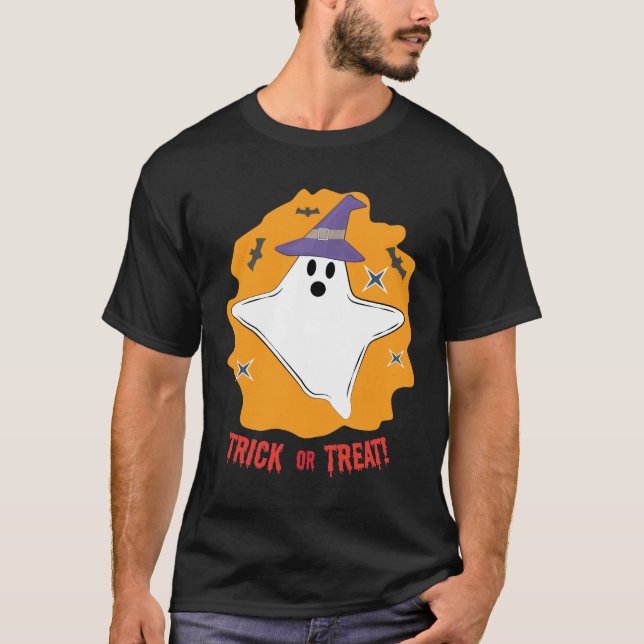 Camiseta Fantasma engraçado de Halloween (Frente)