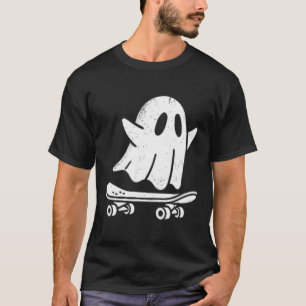 Camiseta Fantasma Engraçado de Skate Patinando Roupa Pregui