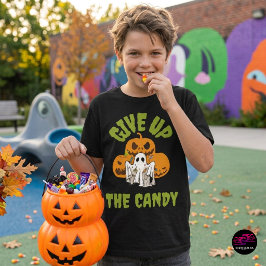 Camiseta Fantasma Engraçado Desista Do Doce De Halloween