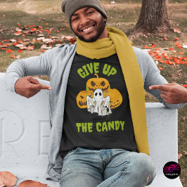 Camiseta Fantasma Engraçado Desista Do Doce Dia Das Bruxas