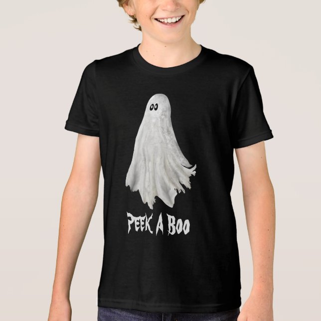 Camiseta Fantasma Engraçado Do Passado De Halloween (Frente)
