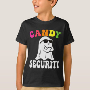 Camiseta Fantasma Engraçado Doces Segurança Fantasia de Hal