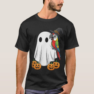 Camiseta Fantasma Engraçado Papagaio Pumpkin Halloween Cria