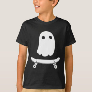 Camiseta Fantasma Engraçado Skate Fantasma Skateboard Hallo