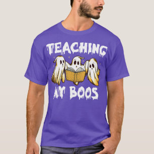 Camiseta Fantasma Ensinando Meu Professor de Boos Halloween