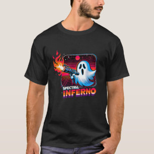 Camiseta Fantasma Espectral Do Inferno Com Gra De Diversão