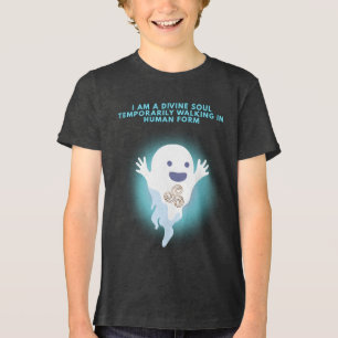 Camiseta Fantasma Espiritual Bonito - Design de Cotação de
