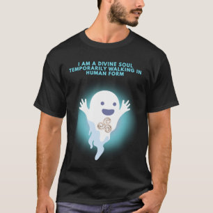 Camiseta Fantasma Espiritual Bonito - Design de Cotação de 