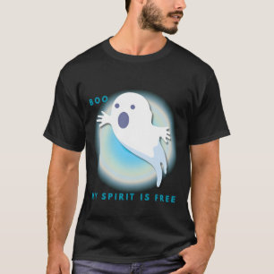 Camiseta Fantasma Espiritual Bonito - Meu espírito é gratui