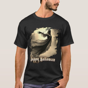 Camiseta Fantasma Feminino Negro no Inferno - Halloween