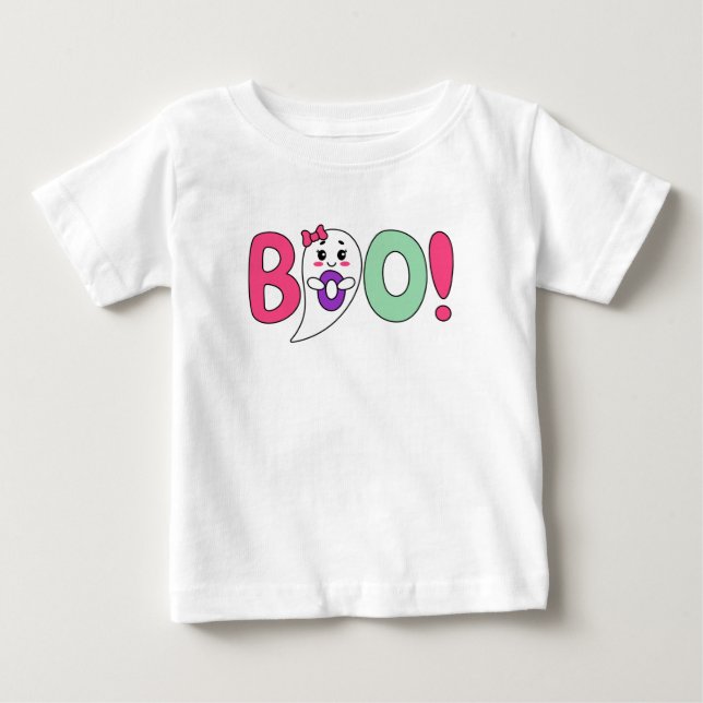 Camiseta fantasma fofo boo (Frente)