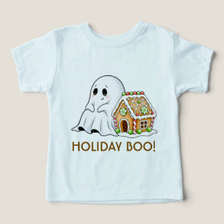 Camiseta Fantasma Fofo & Casa de Biscoito de Natal para Cri